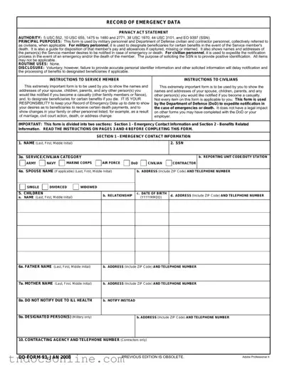 Download Tennessee DHS Family Assistance Application Template in PDF